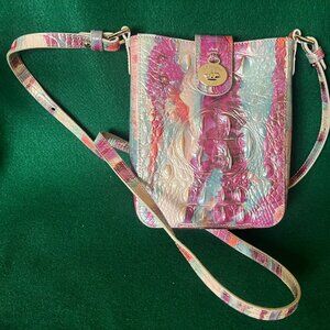 Brahmin Crossbody Marley Fearless Pink Leather